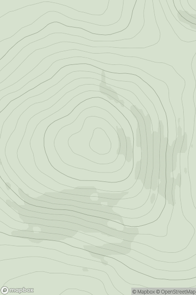 Thumbnail image for Beinn Mhor [North Uist, South Uist and Nearby Islands] [NF897761] showing contour plot for surrounding peak
